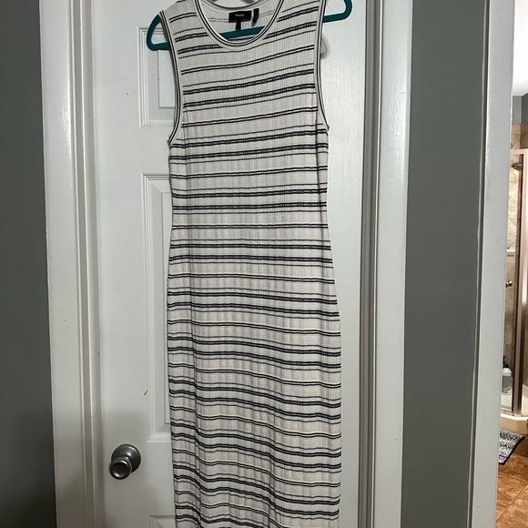 Theory Striped Sleeveless Dress - Picture 1 of 4